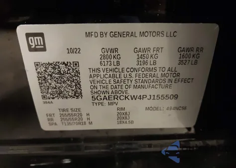 2023 Buick Enclave Premium Fwd из США, поврежденный, VIN 5GAERCKW4PJ155509